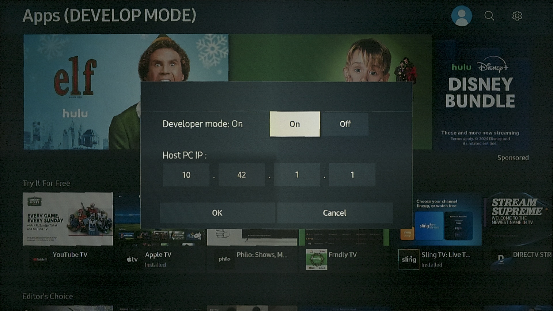 Tizen Development Mode